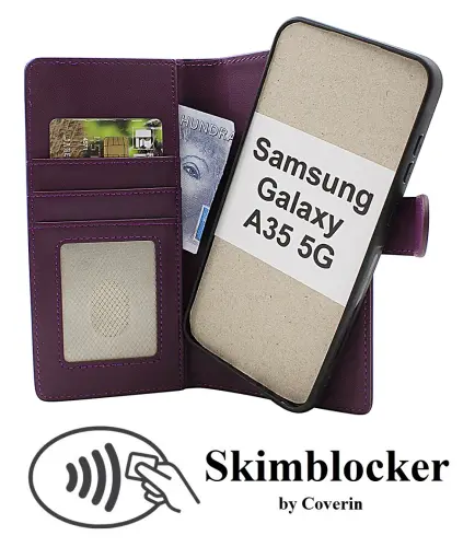 CoverinSkimblocker Magnet Wallet Samsung Galaxy A35 5G