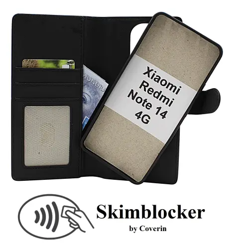 CoverinSkimblocker Xiaomi Redmi Note 14 4G Magnet Phone Wallet