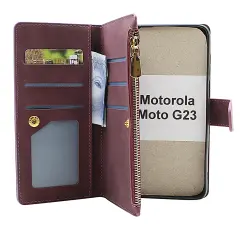 CoverinXL Standcase Luxury Wallet Motorola Moto G23