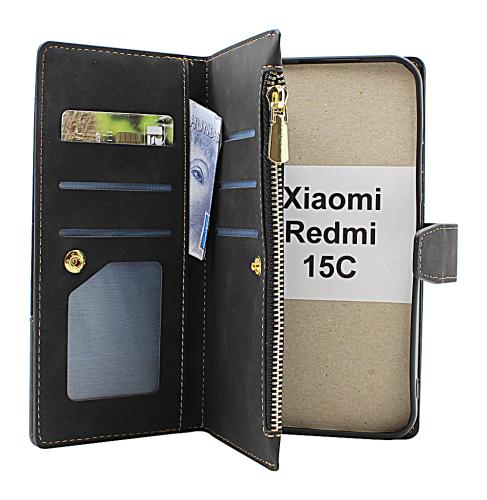 billigamobilskydd.seXL Xiaomi Redmi 15C Luxury Wallet Case
