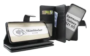 CoverinSkimblocker Samsung Galaxy S21 5G XL Magnet Phone Wallet