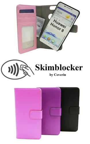 CoverinSkimblocker Magnet Wallet Huawei Honor 8