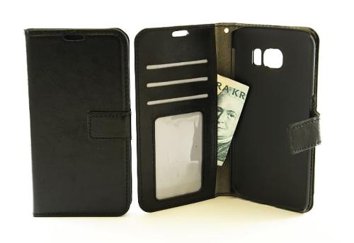 billigamobilskydd.seCrazy Horse wallet Samsung Galaxy S6 Edge (G925F) Sort