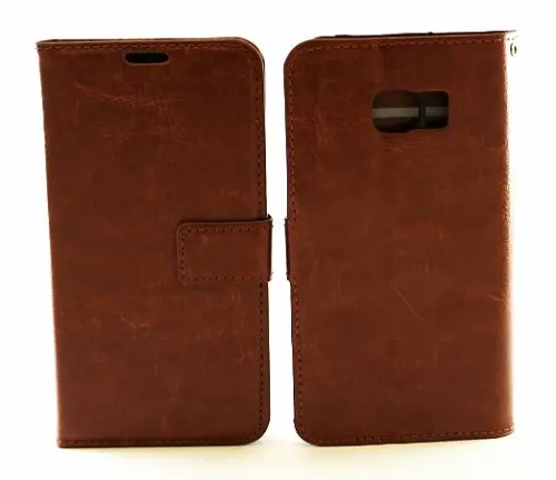 billigamobilskydd.seCrazy Horse wallet Samsung Galaxy S6 Edge (G925F) Brun