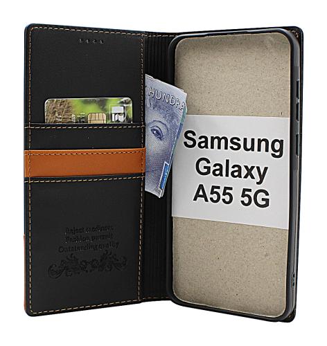 billigamobilskydd.seSamsung Galaxy A55 5G Luxury Wallet Case Slim
