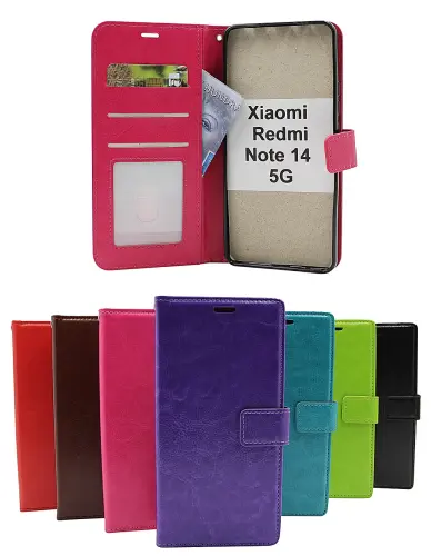 billigamobilskydd.seCrazy Horse Xiaomi Redmi Note 14 5G Phone Wallet