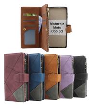 billigamobilskydd.seXL Motorola Moto G55 5G Luxury Phone Wallet