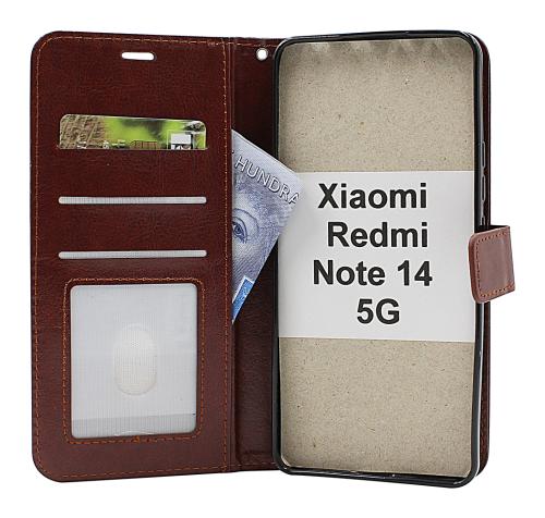 billigamobilskydd.seCrazy Horse Xiaomi Redmi Note 14 5G Phone Wallet