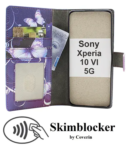 CoverinSkimblocker Sony Xperia 10 VI 5G Phone Wallet Design