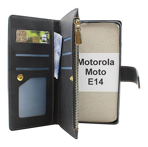 billigamobilskydd.seXL Motorola Moto E14 Luxury Phone Wallet