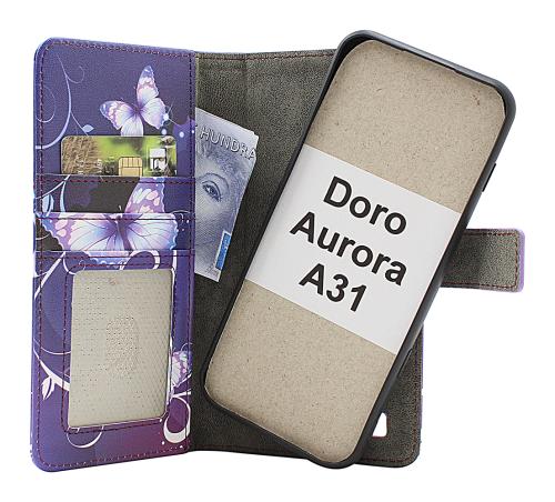 CoverinSkimblocker Doro Aurora A31 Magnet Phone Wallet Design