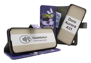 CoverinSkimblocker Doro Aurora A31 Magnet Phone Wallet Design