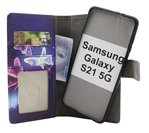 CoverinSkimblocker Samsung Galaxy S21 5G Magnet Phone Wallet Design